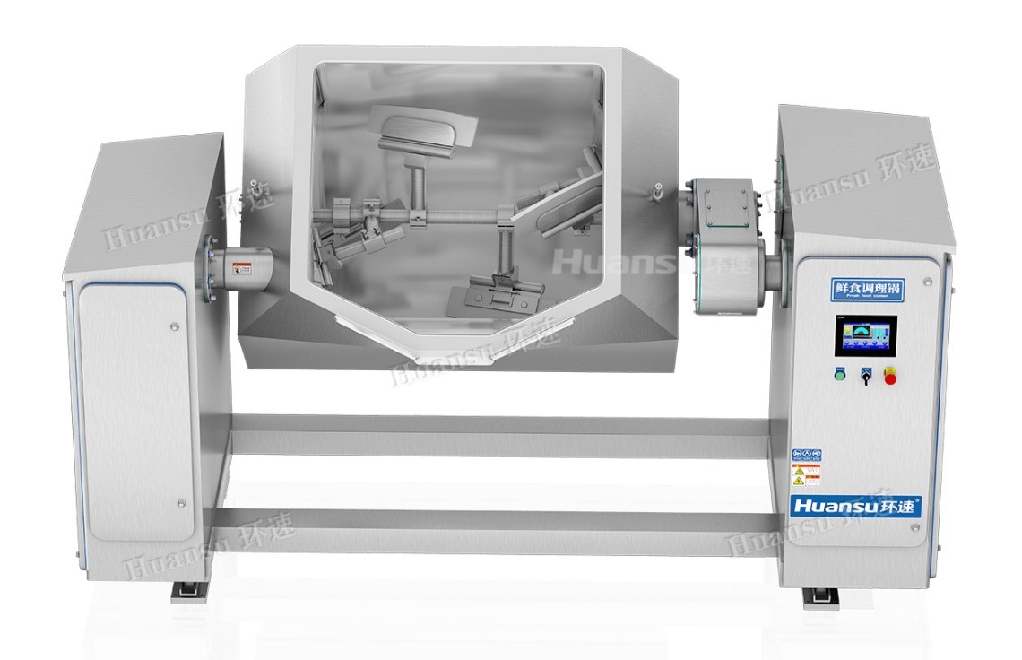 豆沙餡料智能攪拌鍋，蒸汽加熱攪拌均勻